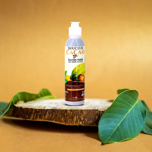 GEL LAVANT AU CACAO (SAVON NOIR)